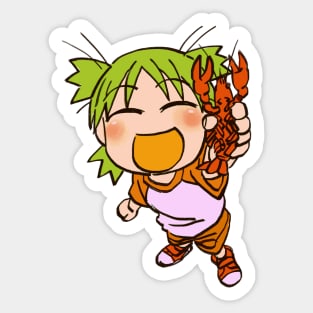 kids outdoor playtime catching crawfish Sticker